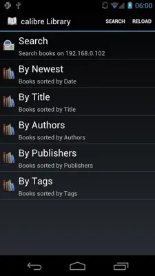 FBReader Calibre connector android App screenshot 0